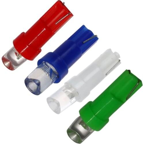 Car styling!! 50PCS/Lot T5 286 17 18 37 70 79 1 Led Car Dashboard Wedge Light 12V DC Convenient For Daily Driving Life White