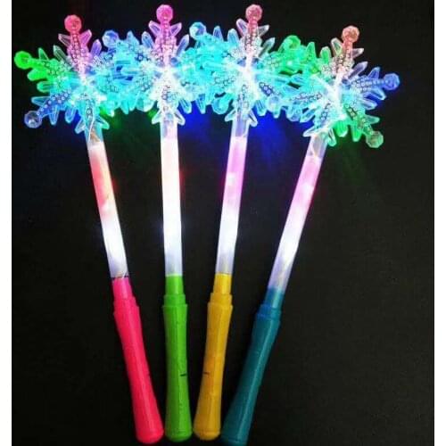 New star moon wand magic wand led snowflake luminous stick flash stick love childrens stall toys hot sale