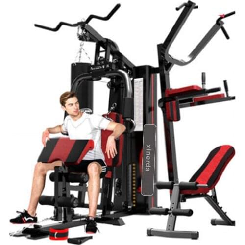 8 in 1 Large Combined Training Integrated Fitness Equipment Pull Rod Pull Up Bar Parallel Bar Sandbag Arm Muscle Trainer 808P