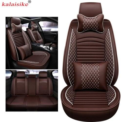 Kalaisike leather universal auto seat covers for Luxgen all model Luxgen 5 7SUV 6SUV U5 SUV car styling automobile accessories