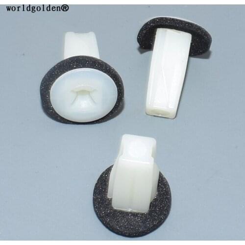 Worldgolden 100pcs auto fasteners Door Panel ScrewGrommet #8 Screw Size for Honda 90670-SG0-003, 91626-SH3-003