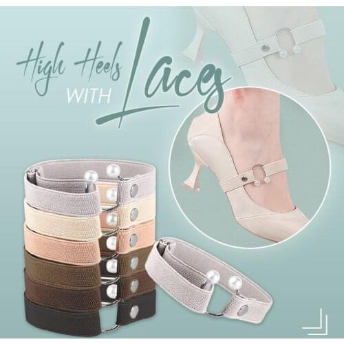 1Pair Women Shoelace For High Heels Adjustable Elastic Shoe Strap Belt Ankle Holding Anti-Skid Drop Shipping