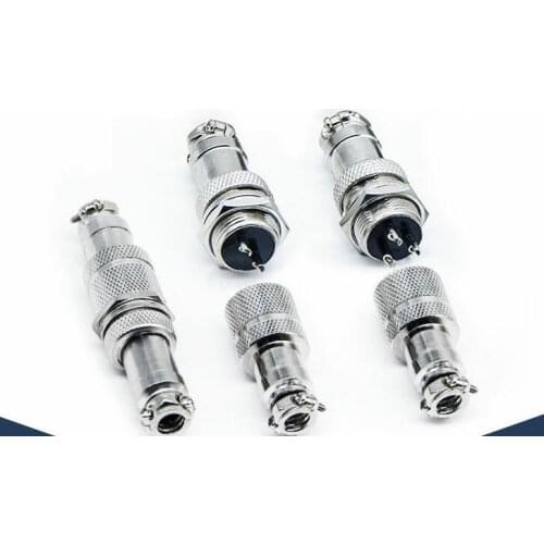 10pair GX12 2P 3P 4P 5P 6P Male & Female Diameter 12mm Wire Panel Connector Butt joint Connector kit M12 Socket+Plug