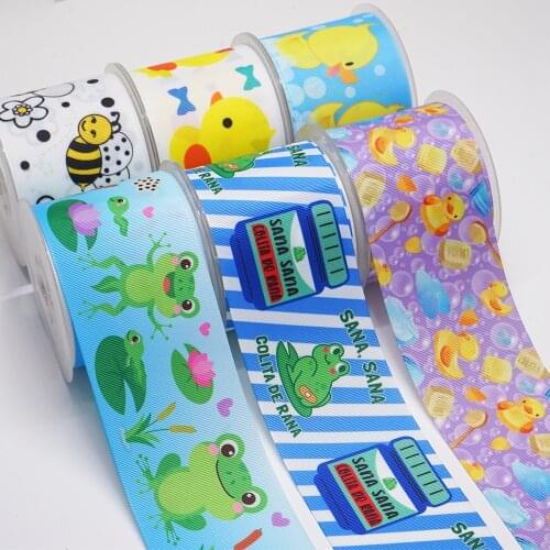 10 Yards 3inch 75mm Lemon Grosgrain Ribbon For Hair Bows DIY Crafts Handmade Accessories 54182