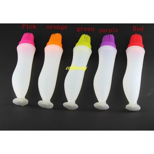 100pcs/lot BBQ Basting Brush Silicone Baking Brushs Liquid Oil Pen Cake Butter Bread Pastry Brush Baking Tool