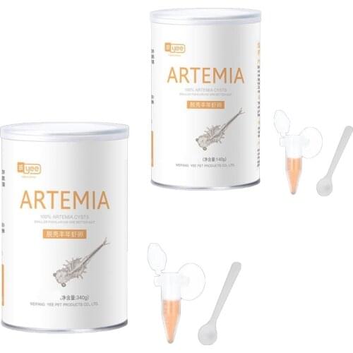 200ml/500ml Aquarium Tropic Fish Food Artemia Shelling Eggs Brine Shrimp Shelling Eggfood for Feeding Baby Fishes