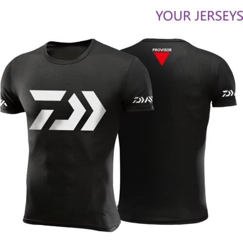 2022 DAWA Short Sleeve Fishing Jerseys Quick Dry Clothing Cycling Jersey Large Size Anti-UV Outdoor Summer Shirt Pesca DAIWA