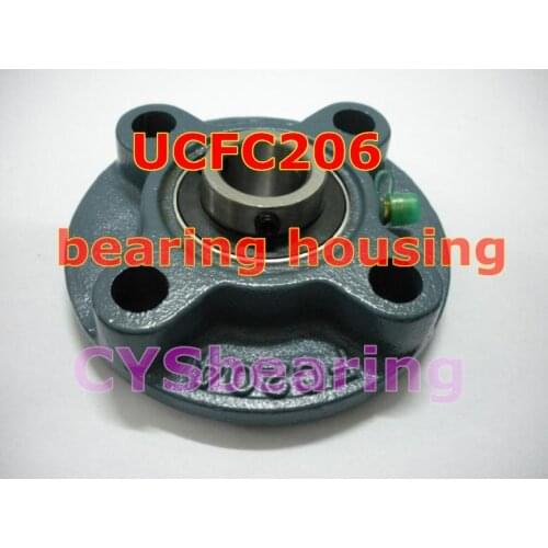 30mm shaft take up unit UCFC206 mounted flange pillow block bearing, UC206 axle insert bearing, FC206 pillow block housing