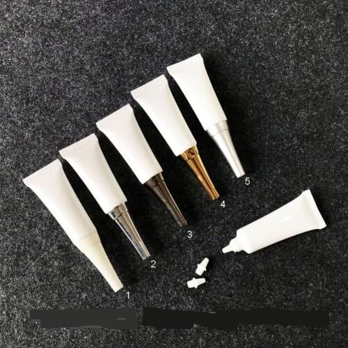 300pcs 10g 10ml Plastic Soft Tube Empty Cosmetic Packaging Eyeshadow Eyeliner Eye Serum Cream Tubes Sample Medicine Containers