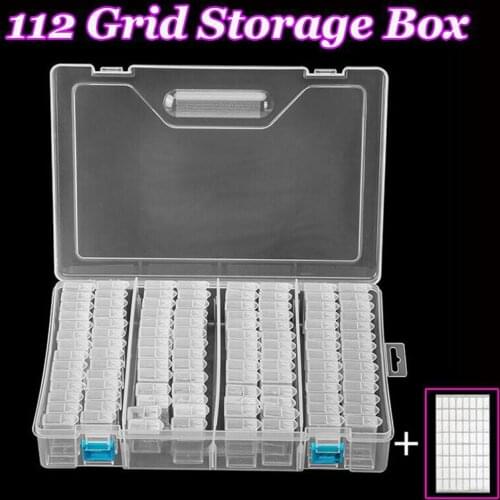 84/112pcs Diamond Painting Tools Storage Box Rhinestone Mosaic Container box diamond painting accessories Accessory LD243