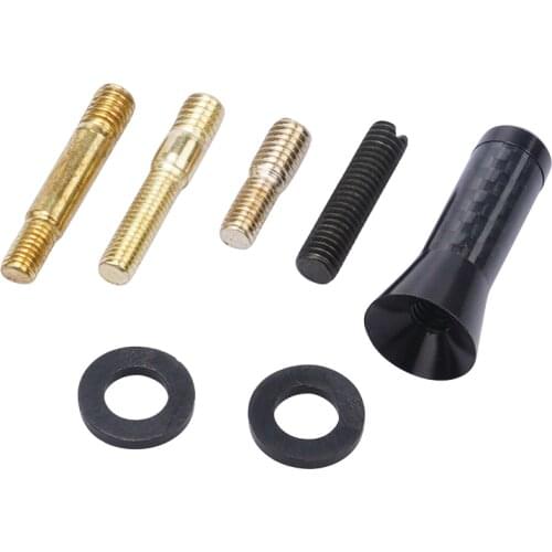 Car Styling Roof Antenna Enhanced Signal 3.5cm Carbon Fiber Screw Metal Short Stubby Mast Antenna Radio Auto Accessories