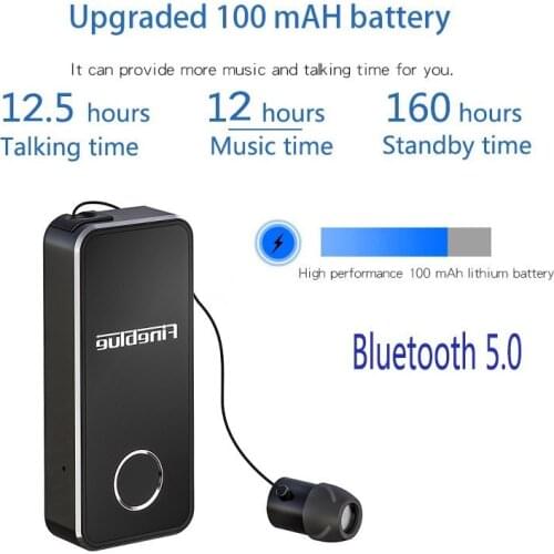 FineBlue F2 bluetooth 5.0 aluminum alloy call vibration Bluetooth high performance earpiece wireless earphone Bluetooth headset