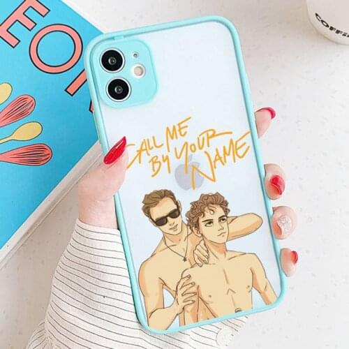 Call Me by Your Name Matte Shockproof Phone Case For iPhone 12 11 Pro XS Max XR X 8 7 Plus Camera Protection Bumper cover