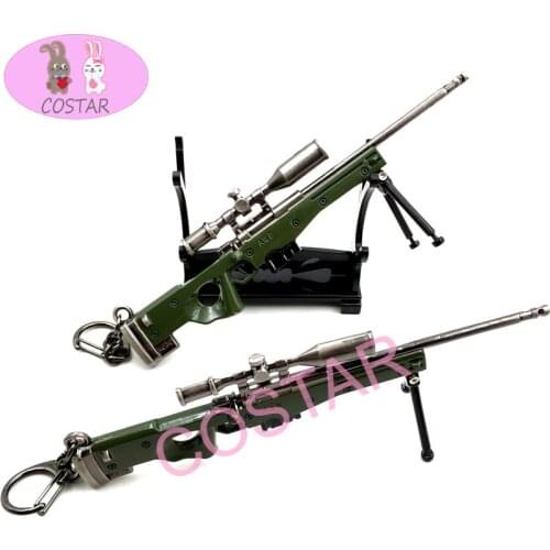 COSTAR Hot Game PUBG Sniper Rifle AWM Zinc Alloy Keychain Fashion Accessories Bag Pendant