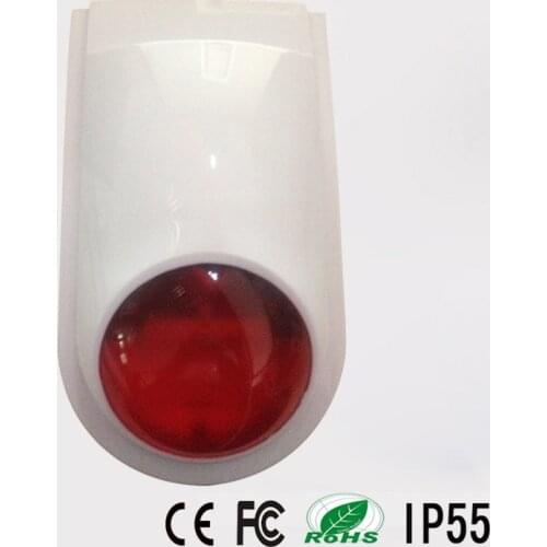 DC 12V 115dB Oval Indoor Siren Wired Mini Horn Siren Home Security Sound Alarm System