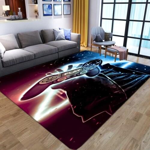Home Decor Carpets Bedroom living Room play floor mat modern Rectangular Carpet dreamlike flame terror soft Flannel rug washable