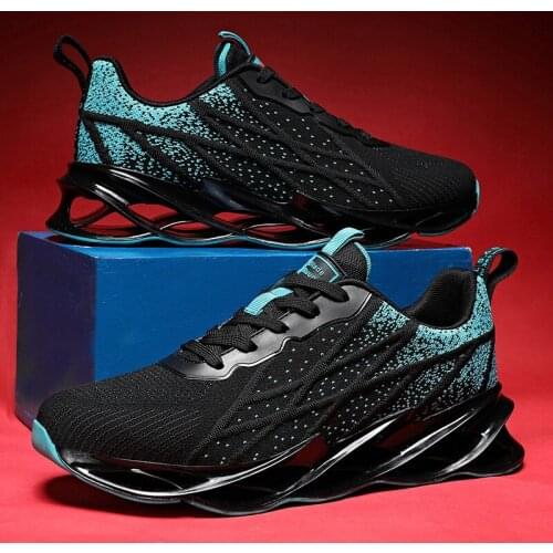 Hot Sales Breathable Men Running Shoes 46 Comfortable Blade Men Sneakers 45 Outdoor Leisure Jogging Non-slip Sports Shoes