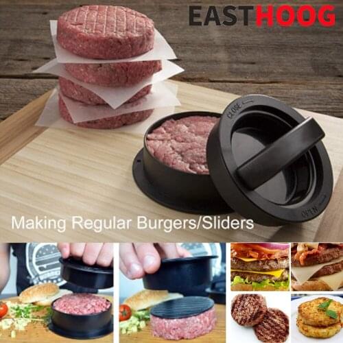 Round Hamburger Press Plastic Hamburger Maker For Meat Beef Grill Burger Patty Pastry Press Mold BBQ Kitchen Tool Accessories