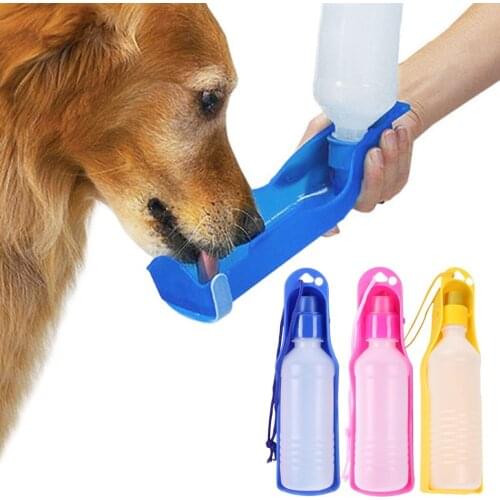 Legendog 2pcs 500ml Dog Water Bottle Feeder With Bowl Plastic Portable Water Bottle Pets Outdoor Travel Pet Water Feeder