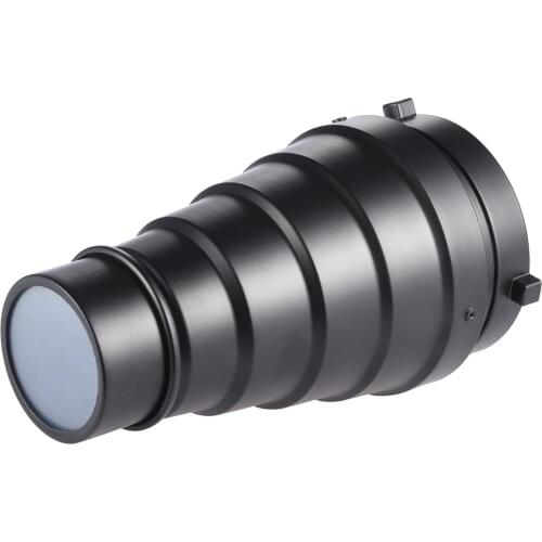 Metal Conical Snoot with Honeycomb Grid 5pcs Color Filter Kit for Bowens Mount Studio Strobe Monolight Photography Flash
