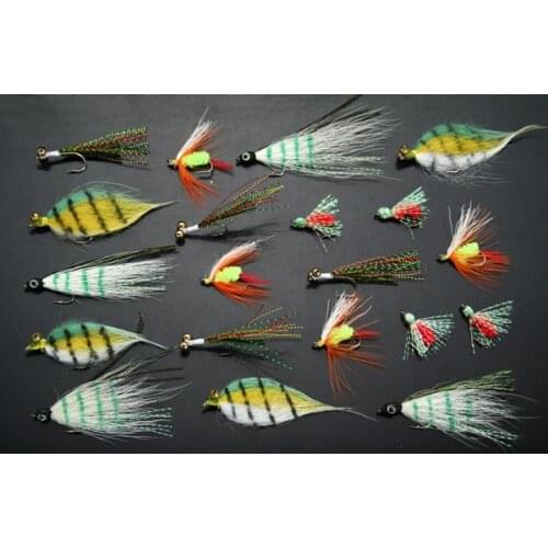 40Pcs Clouser Saltwater Trout Fly Fishing Flies