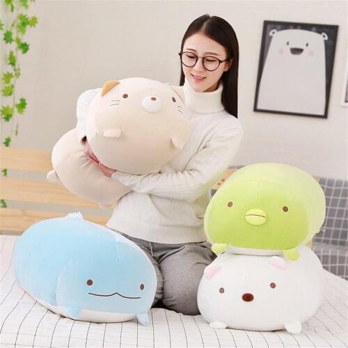 30-90cm Soft Animal Cartoon soft Pillow Cushion Cute Dog Cat Totoro Penguin Pig Plush Toy Stuffed Lovely kid Birthday Gift