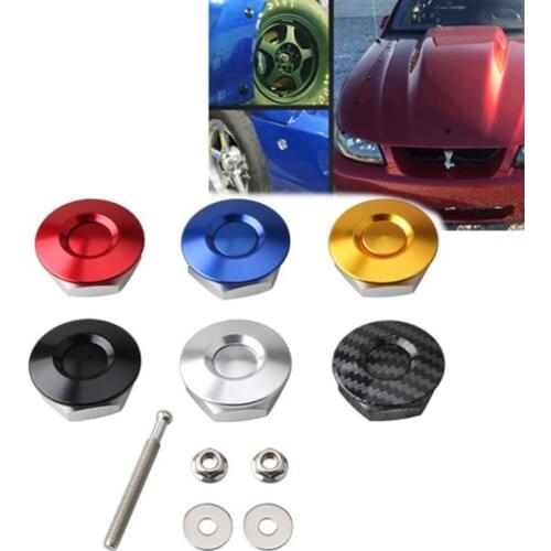 32mm/1.25inch Car Push Button Bonnet Hood Pin Lock Clip Kit Quick Release Latch Engine Bonnets Accessories Car Styling Universal
