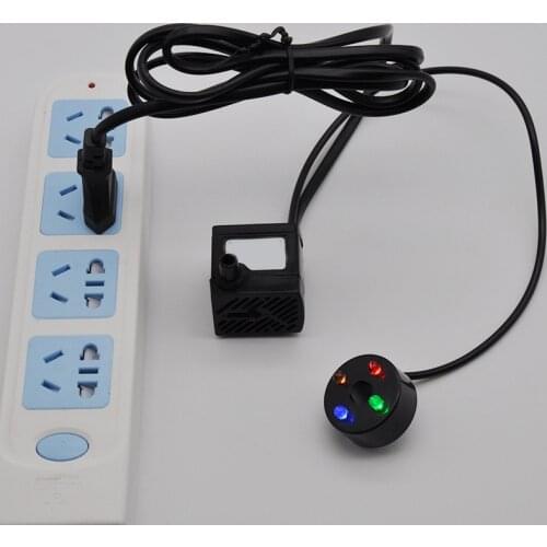 LBER 3W Submersible Water Pumps with 4-LED Light Pump Aquarium Fountain Fish Pond Tank EU Plug