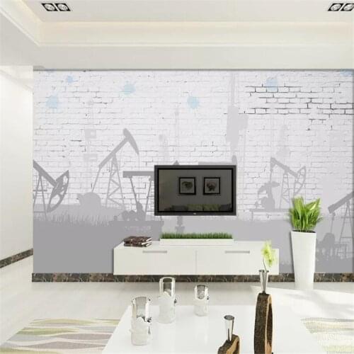 Custom wallpaper 3d mural Nordic style industrial operation retro brick wall background wall living room restaurant 3d wallpaper