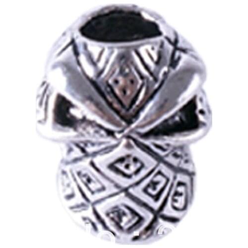 YOUGLE 100 Packs/Lot No.1 Paracord Pendant Flashlight Skull Bracelet One Hole Skeleton Pendant