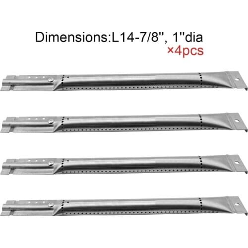 BBQ Parts Gas Grill Replacement 14.9 Inch (37.8cm) Stainless Steel Burner 4pack