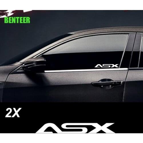 2pcs KK car side windows sticker car exterior decoration sticker For MITSUBISHI ASX Car Accessories