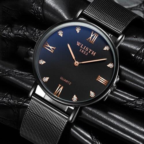 2021 Wallace Brand Watch Thin Leisure 30m Waterproof Quartz Watch Manufacturer Issued Mens Fashion Watch Relojes Para Mujer
