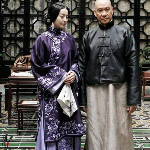 3 Designs Fan Bingbing Republican Rich Lady XiuHeFu Costume Hanfu for TV Play Bodyguards and Assassins Performance Costume