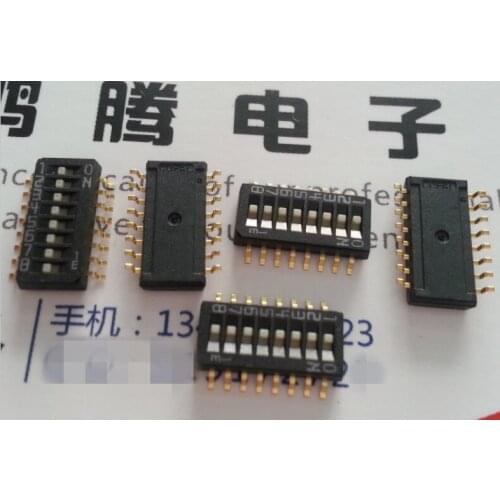 5PCS/lot Original Japanese copal patch 8-bit 1.27mm pitch dial switch coding switch CHS-08TB1