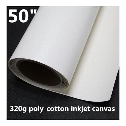 50 inch good durability 380g poly cotton canvas for digital printing machine