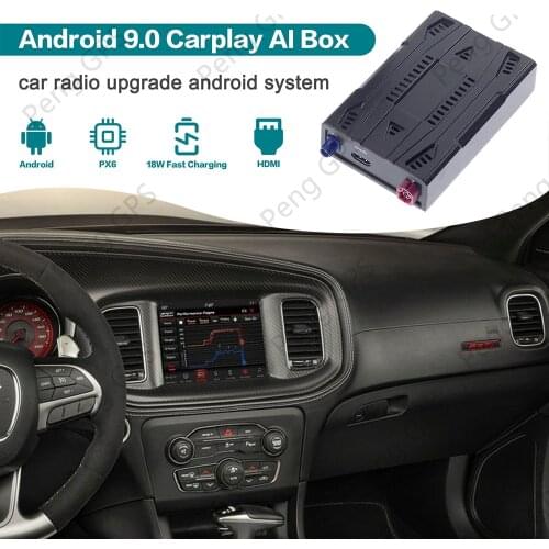 Carplay Adapter for Dodge Charger Car Entertainment System Android 9.0 for Wireless Mirroring Video Player Navigation Radio TV