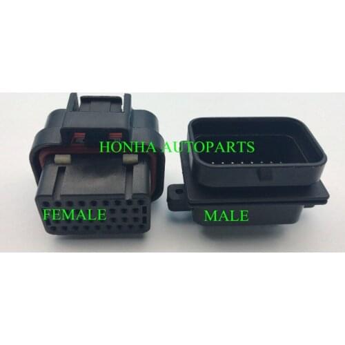 Free shipping 1 PCS AMP TYCO TE 4-1437290-0 high quality 34 Pin ECU male and Female Waterproof Connector 3-1437290-9