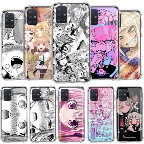 Case For Samsung Galaxy A51 A71 M51 A41 A31 A21s A21 M31 M21 Airbag Anti-Fall TPU Sac Phone Cases Cas Hentai Harajuku Anime Girl