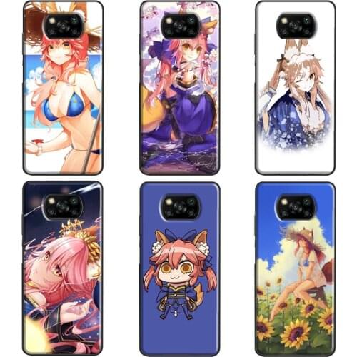 Tamamo no Mae Fate Grand order For POCO X3 F1 F2 Pro Case For Xiaomi Mi Note 10 Lite Mi 10T 9T Pro 10 9 Mi A3 Coque