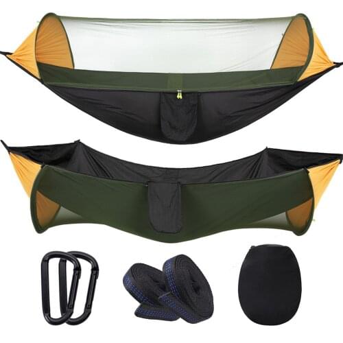 Outdoor Lightweight Bugs Net Hammock High Strength Portable Waterproof Camping Hammock Sleeping Tent For Hiking Travel