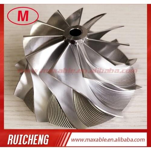 HX40 62.45/84.00mm 11+0 blades high performance turbocharger billet/milling/aluminum 2618 compressor wheel