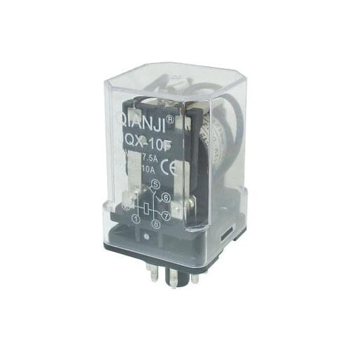 JQX-10F-2Z DC 12V Coil General Purpose Relay 8 Pins 3PDT 7.5A 250V AC 10A 30V DC