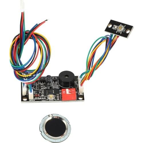 K200-3.3 New Multifunctional Fingerprint Access Control Board + R502 Circular Capacitive Fingerprint Module