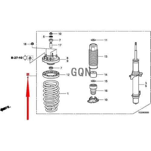 Front shock absorber assembly 2020-Hon daA CCO RD shock absorber Nitrogen damper for electric vehicles Central shock absorber
