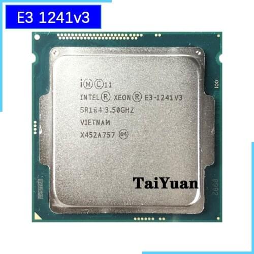 Intel Xeon E3-1241 v3 E3 1241v3 E3 1241 v3 3.5 GHz Quad-Core Eight-Thread CPU Processor 80W LGA 1150