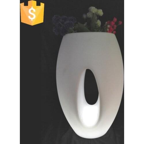 Garden Led Illuminate Glowing Flower Pot Outdoor led lights Led Plastic Flower Vases with Remote Control Free shipping 4pcs/Lot