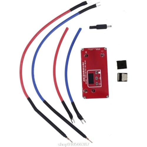 Transistor DIY Mini Spot Welding Machine 18650 Lithium Battery LCD Display Screen Spot Welder with 2 Mos Tubes D01 20 Dropship