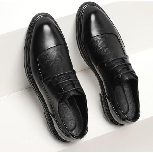 Men Formal Shoes Fashion Patent Leather Dress Shoes Mens Spring & Autumn Brand Business Office Wedding Footwear Male Shoes