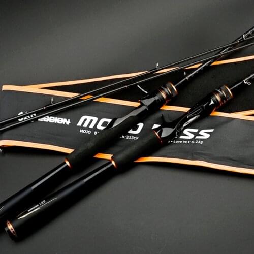 AI-SHOUYU New Carbon Lure Rod ML/M/L/MH Power 1.98m 2.13m Spinning/Casting Fishing Rod 2 Sections Lure Fishing Rod For Bass